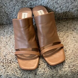 Women's Tan Slide Antonio Melani Sandals